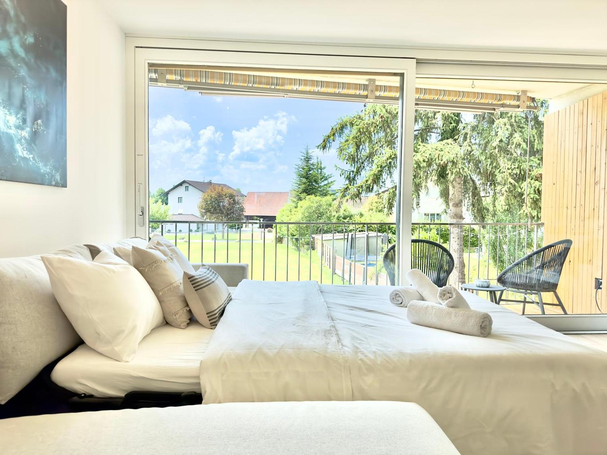 Flair Apartments Vorarlberg - Stilvolles Wohnen Nahe Bodensee & Alpen - Kueche, Balkon & Gratis Parkplatz Bregenz Buitenkant foto