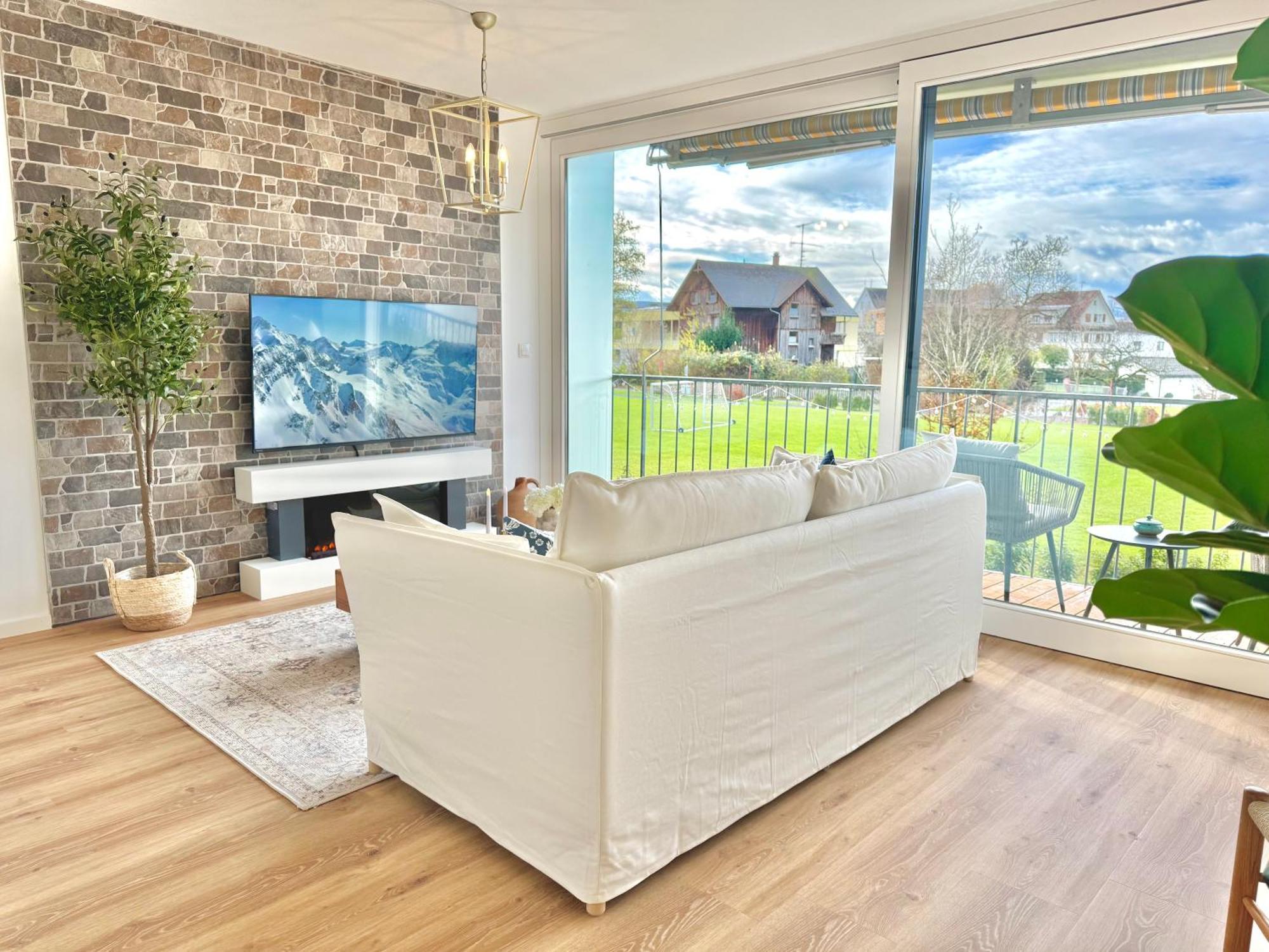 Flair Apartments Vorarlberg - Stilvolles Wohnen Nahe Bodensee & Alpen - Kueche, Balkon & Gratis Parkplatz Bregenz Kamer foto